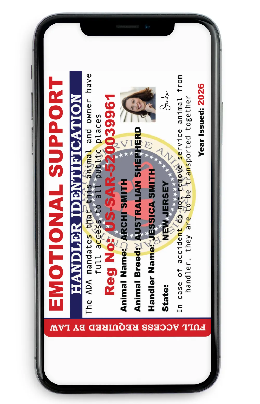 Digital Handler ID Card